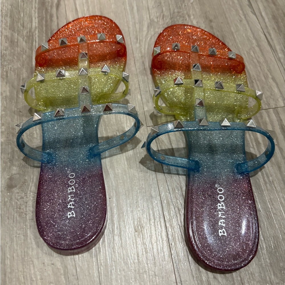 Bamboo Slides Jelly Shoes Beach Sandals